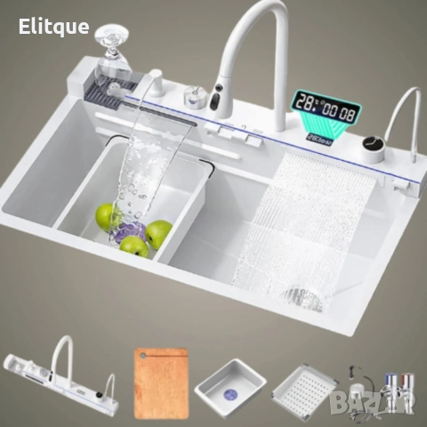 Умна кухненска мивка с изтеглящ се кран – за модерна кухня, снимка 6 - ВИК - 53118139