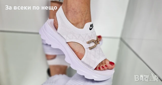Nike Дамски Сандали Найк От 36 До 41 Номер - Бели Или Черни Код P823, снимка 12 - Сандали - 50830468