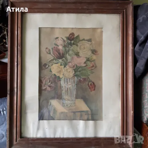 картина акварел 57/47 см