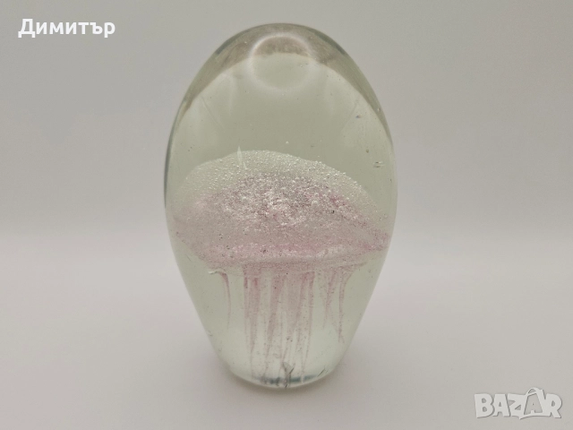 Красива стъклена статуетка медуза декор дом вкъщи украса, снимка 2 - Други - 51974656