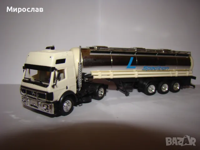 HERPA H0 1/87 MERCEDES ТИР КАМИОН МОДЕЛ КОЛИЧКА ЦИСТЕРНА