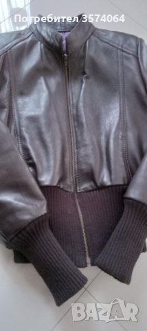 Кожено яке, снимка 5 - Якета - 39415724