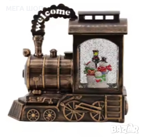 Музикална Коледна декорация влак – снежни човеци или Дядо Коледа, снимка 2 - Декорация за дома - 52587362