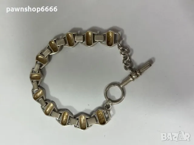 Сребърна гривна 925 от Birmingham, снимка 7 - Гривни - 48584325