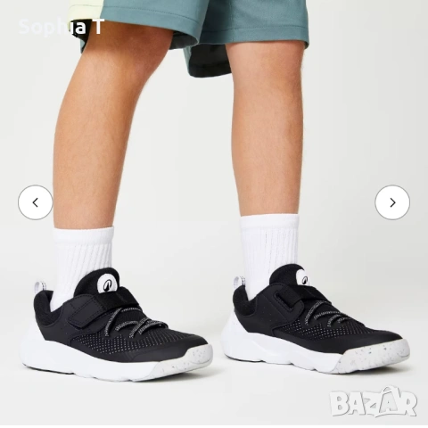 ДЕТСКИ ОБУВКИ DECATHLON, С ЕТИКЕТ, С ЛАСТИЧНИ ВРЪЗКИ И ВЕЛКРО, ЧЕРНИ, снимка 2 - Детски маратонки - 54013040