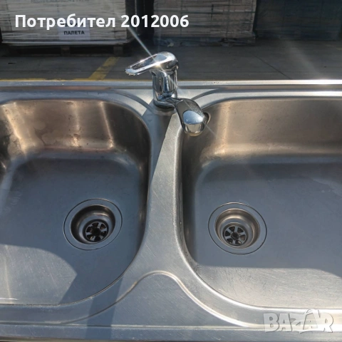 Иноксова мивка със смесител, снимка 3 - Мивки - 54226712