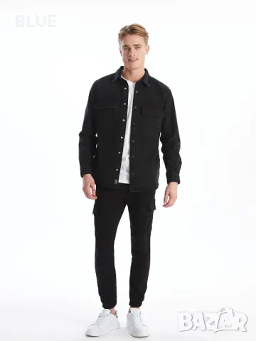 Черен карго панталон XS, снимка 3 - Панталони - 48947424