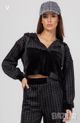 Дамски спортен сет екип комплект Recharge топ + широк панталон с висока талия пепел от рози, снимка 5 - Спортни екипи - 52740096