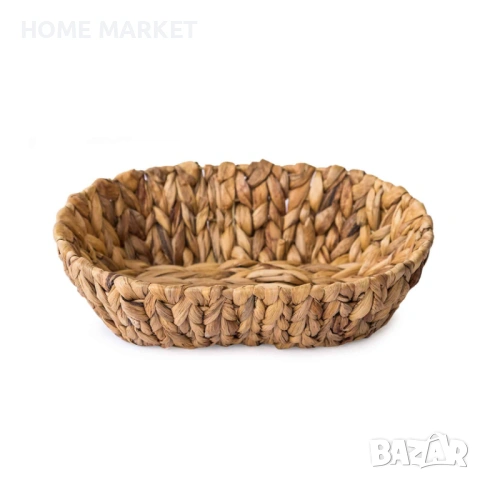 Плетена кошница, естествен цвят Плетена кошница за сервиране на хляб или за съхранение на яйца