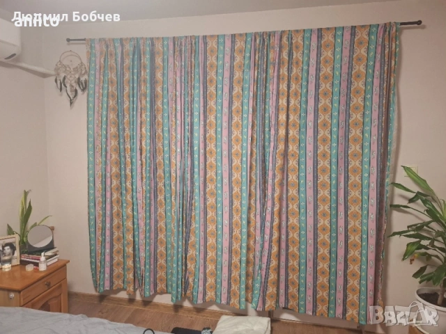 ново шарено перде/завеса-132х213см. , снимка 2 - Пердета и завеси - 54279028