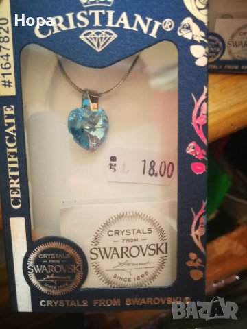 Колие Сваровски /Swarovski, снимка 6 - Колиета, медальони, синджири - 37193831