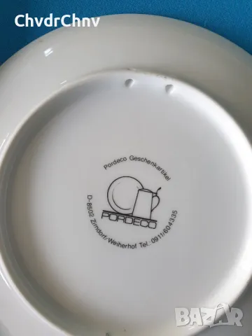 6бр Pordeco Бавария немска колекционерска декоративна порцеланова чиния-картина/диви птици, снимка 9 - Картини - 49114972