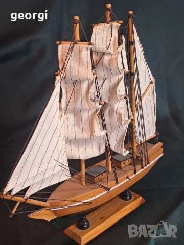 декоративно дървено корабче 34/2 , снимка 3 - Декорация за дома - 53899975