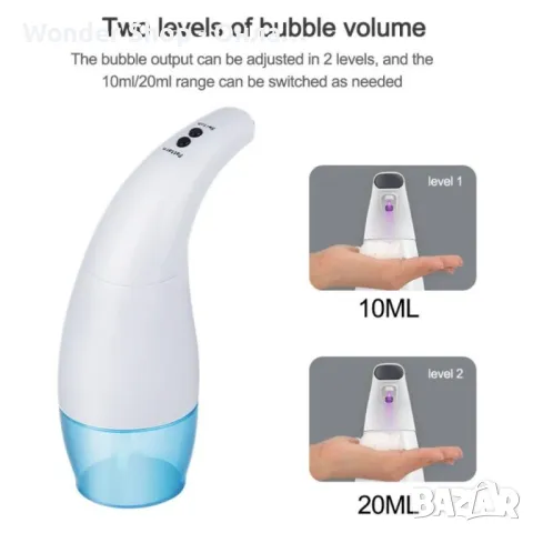 🧼 Безконтактен автоматичен диспенсър за сапун и душ гел – Бързо и лесно почистване 🧼, снимка 2 - Други стоки за дома - 48802126