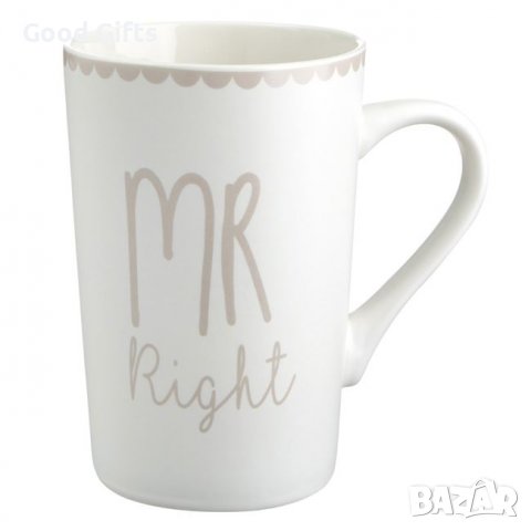 2броя чаши Mr Right - Mrs Always Right 350 ml, снимка 2 - Чаши - 39211578