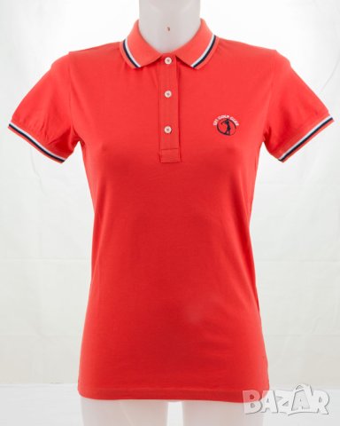 Дамска блуза от памук в коралов нюанс със къс ръкав Sir Raymond Tailor - M