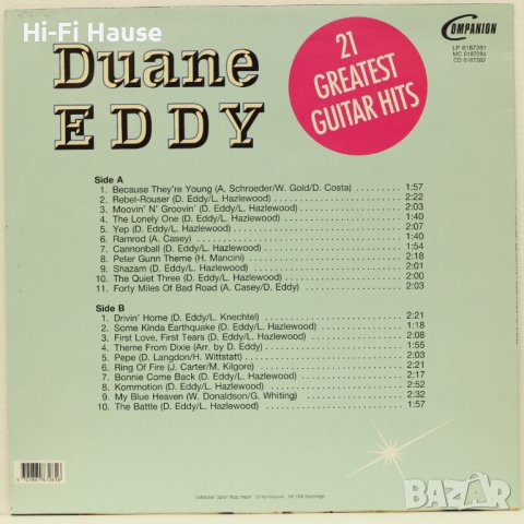 Duane Eddy ‎– 21 Greatest Guitar Hits-Грамофонна плоча-LP 12”, снимка 2 - Грамофонни плочи - 38994819