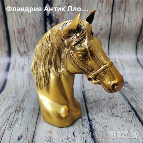 Бронзова статуетка - Кон b1 , снимка 2 - Статуетки - 42906227