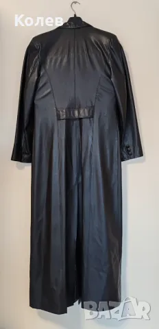 Дълго дамско кожено манто, снимка 2 - Палта, манта - 48112782