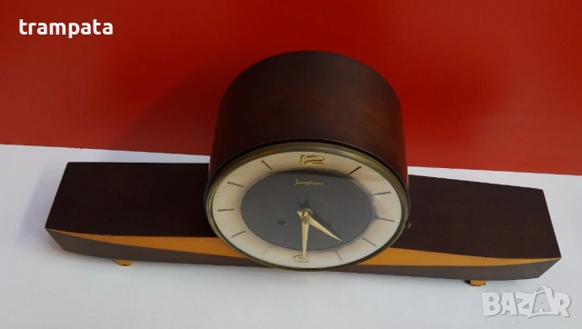 НАЙ ДОБРАТА ОФЕРТА Настолен стар немски  часовник  Junghans, снимка 2 - Антикварни и старинни предмети - 53143836