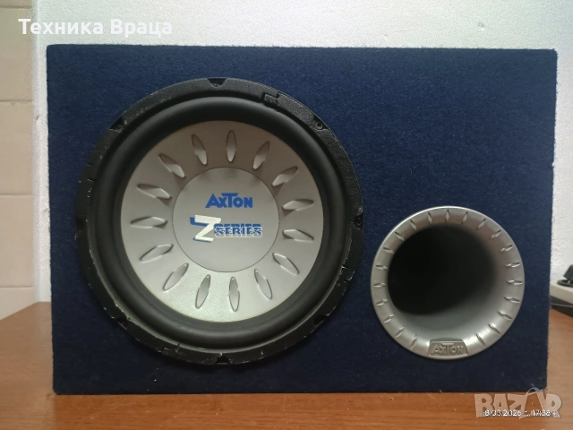 Субуфер (бас каса) 10 инча AXTON Z SERIES CAB257. Перфектен! 