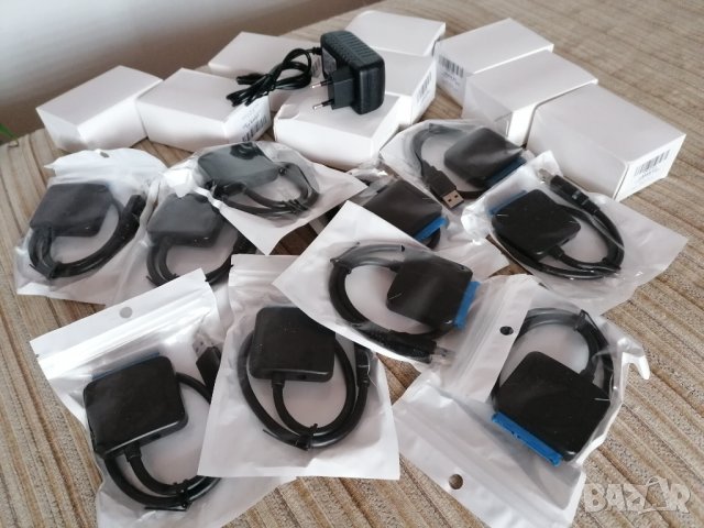 Кабел USB 3.0 и захранващ адаптер за хард диск 2,5 и 3,5 или SSD , снимка 4 - Друга електроника - 18957666