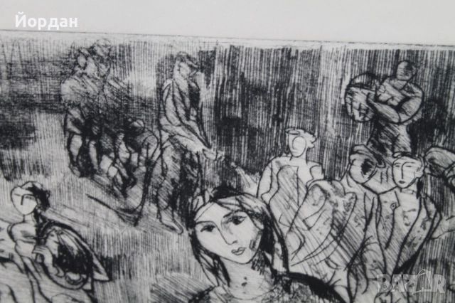 Литография ''П.Пенчев'', снимка 3 - Картини - 52724263