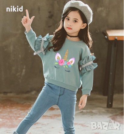 Unicorn Еднорог затворени очи щампа термо апликация картинка за дреха блуза, снимка 6 - Други - 25228236