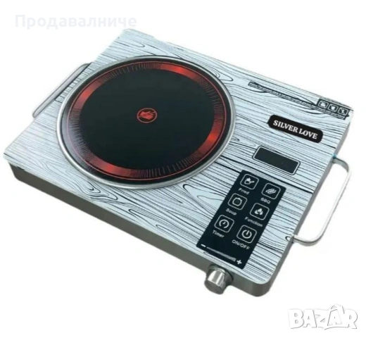 Електрическа керамична инфрачервена/индукционен готварски котлон SilverLove SC-101, снимка 3 - Друга електроника - 54238895