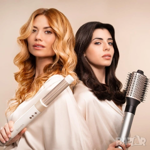 Мултифункционален уред за коса Cecotec CeramicCare AirGlam Champagne 1400W висок клас с Coanda, снимка 5 - Сешоари - 54306956