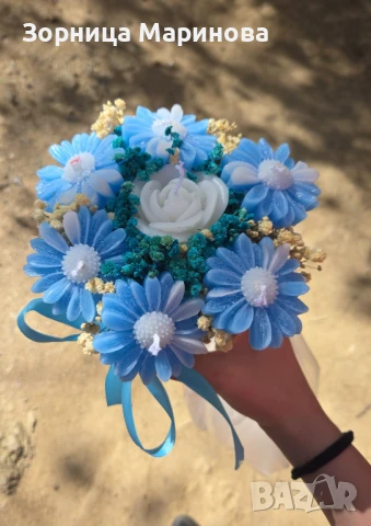 Ароматни букети от свещи, ръчна изработка