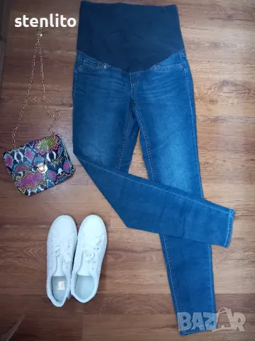 Дънки за бременни H&M MAMA SUPER SKINNY High Rib размер 38, снимка 1