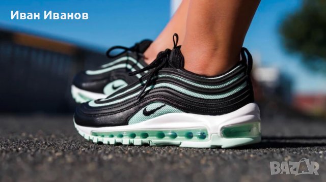 маратонки  Nike Air Max 97 Black Igloo “Tiffany”   номер -39, снимка 4 - Маратонки - 39854488