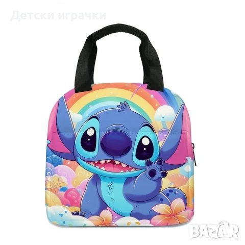 Стич термо чанта, аниме Stitch, сладка чанта за обяд, голяма вместимост