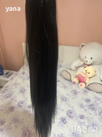 Естествена опашка -200 гр -70 св, снимка 3 - Аксесоари за коса - 52820688
