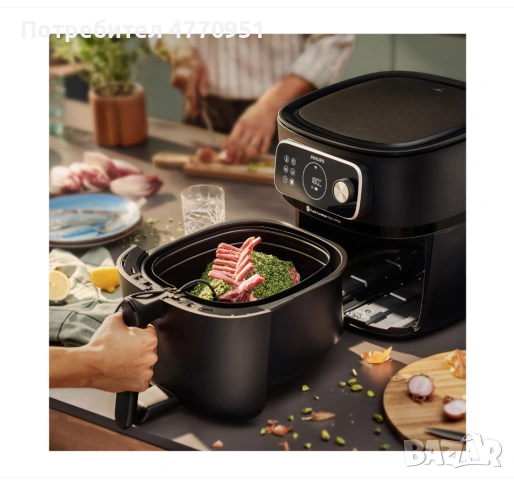 Фритюрник с горещ въздух Philips HD9876/90 серия 7000 Combi XXL, снимка 6 - Фритюрници - 53914275