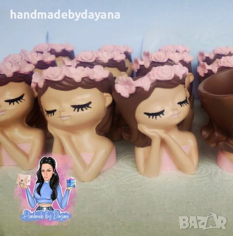 Кашпа - момиче , снимка 3 - Декорация - 53295718