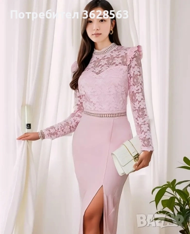 Рокля в розово