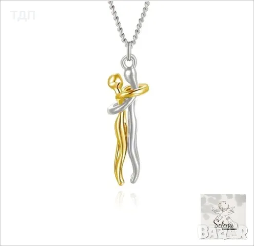 Колие с висулка "Прегърни ме", снимка 3 - Колиета, медальони, синджири - 43832794