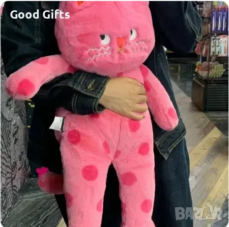 Голяма плюшена Котка, Голяма плюшена играчка Дълга Котка, 80см, снимка 4 - Плюшени играчки - 47311283