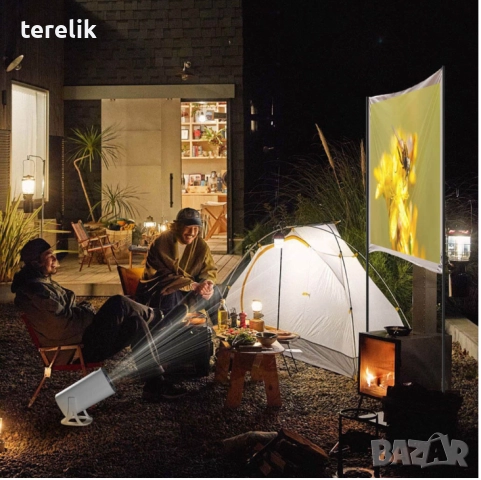 %Нов S40Max 450 Смарт проектор и игрова конзола с 35 000 вградени игри 4K, Android 11, снимка 2 - Плейъри, домашно кино, прожектори - 52379265