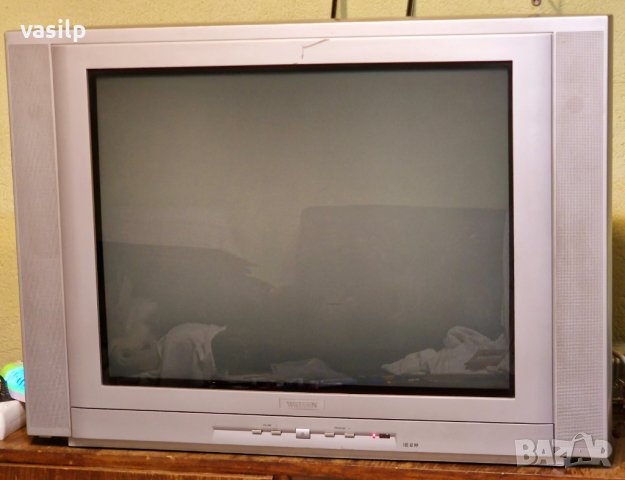 Голям телевизор 30" с кинескоп, 100Hz, картина в картината, др, снимка 1 - Телевизори - 42867155