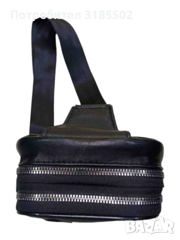 Стилна мъжка чанта от естествена к, снимка 3 - Чанти - 51220625