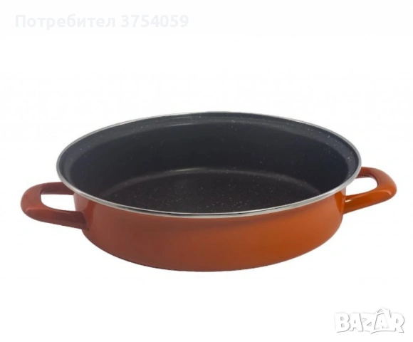 Тава Rosberg, различни размери, оранжева/въгл.стомана с незалеп.покр.