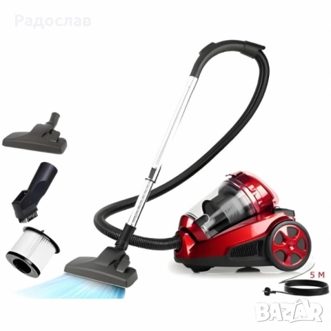 Циклонна прахосмукачка Royalty Line RL-BSCM1400.60, снимка 3 - Прахосмукачки - 51771026