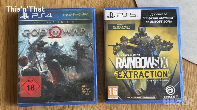 God of War Day one edition & Rainbow Six Extraction