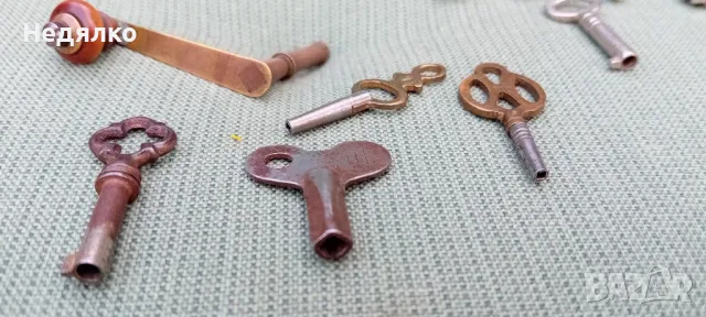 24бр стари немски ключета за джобни часовници, снимка 12 - Антикварни и старинни предмети - 48104942