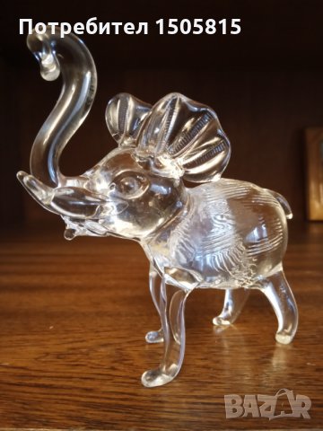Кристален слон за късмет и благоденствие