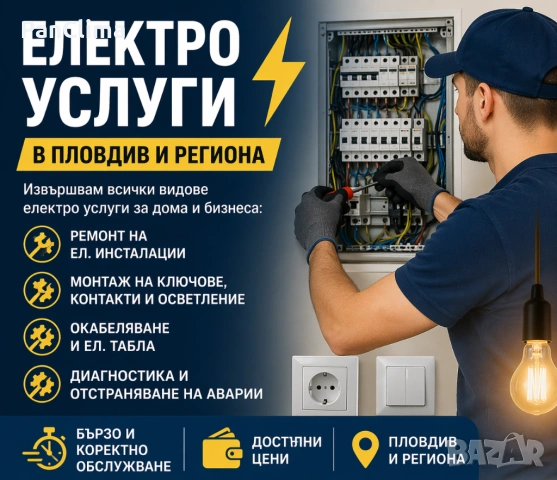 Електро услуги в жилищни и търговски сгради