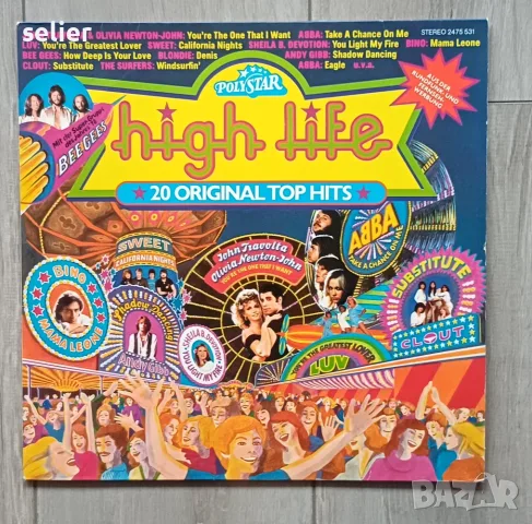 High Life - 20 Original Top Hits Издание 🇩🇪 GERMANY 1978г Състояние на винила:VG+ Състояние на обл